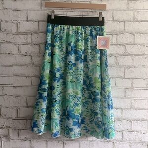 NEW!!!! Floral Watercolor MIdi Skirt -Lola Size XS -MADE IN THE USA LuLaroe